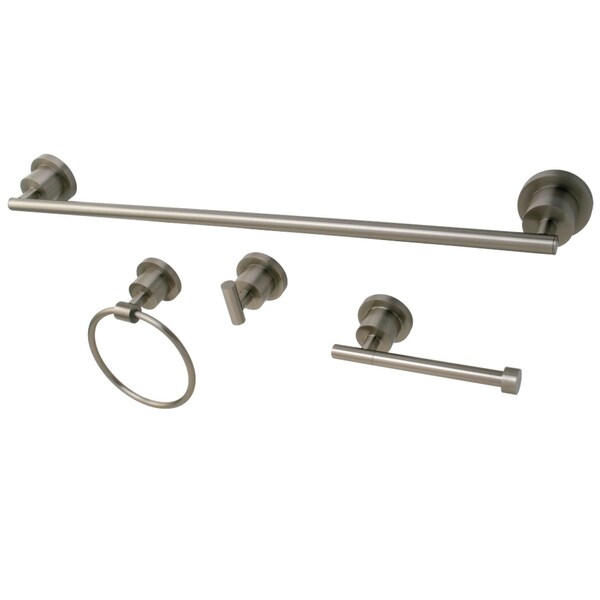 BAK8211478SN Concord 4-Piece Bathroom Accessory Set, Brushed Nickel